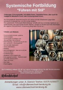 Systemische Fortbildung: Führen mit Stil