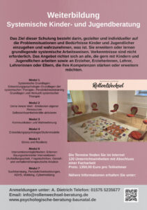Flyer: Systemische Kinder- und Jugendberatung